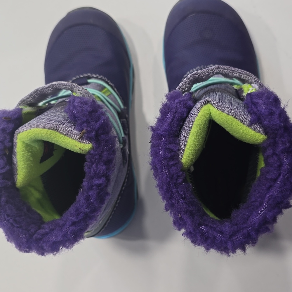 Girls See Kai Run Gilman Purple Winter Boots Size 13 Waterproof & Insulated - Picture 4 of 9